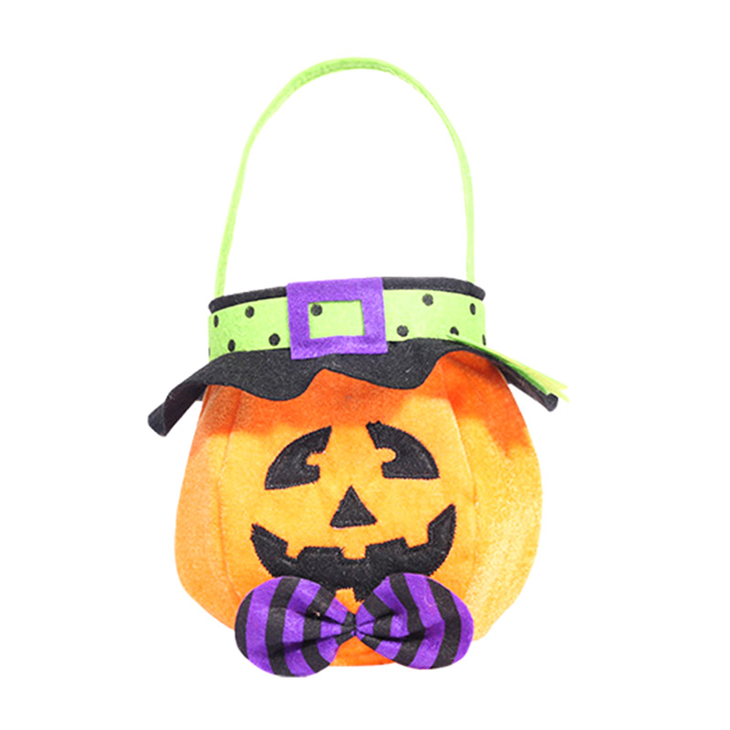 Halloween Trick or Treat Sacs pour enfants Candy Gags Grands sacs de citrouille réutilisables Sacs fourre-tout Sac en toile pour Trick or Treating Party Favor Bags pour Halloween