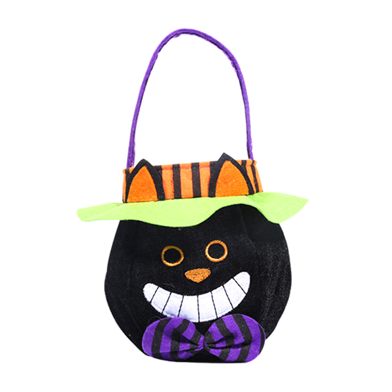 Halloween Trick or Treat Sacs pour enfants Candy Gags Grands sacs de citrouille réutilisables Sacs fourre-tout Sac en toile pour Trick or Treating Party Favor Bags pour Halloween