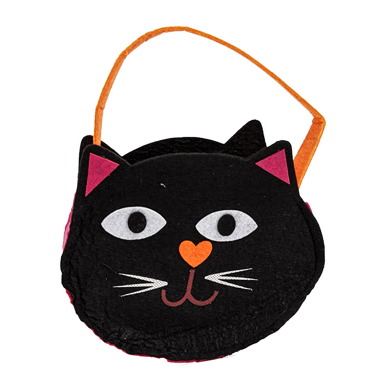 Sacs de fête d'Halloween, sacs cadeaux d'Halloween non tissés, sacs de fête d'Halloween Trick or Treat Sacs de citrouille fantôme de chat, sacs de bonbons d'Halloween pour enfants anniversaire Halloween Party Favors