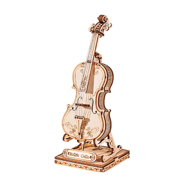 VioloncelleCello 3d puzzle jouet éco-responsable en bois cadeau de vacances Violoncelle