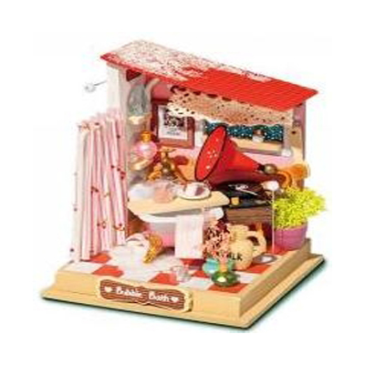 Kit de bricolage miniature Romantique Forest Time Mini maison en bois jouet avec meubles avec lumières