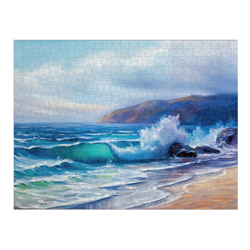 Puzzle plat 2D 500 pcs pour enfants à partir de 10 ans Série Paysage Cadeau et décoration