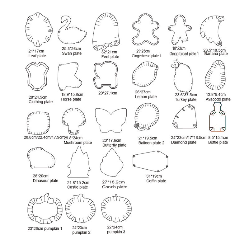 Forme spéciale pour différentes utilisations Série de moules pour assiettes en papier de haute qualité