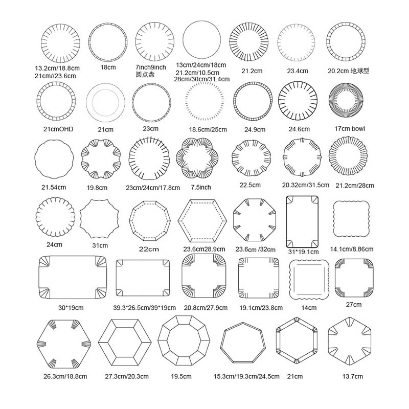 Forme spéciale pour différentes utilisations Série de moules pour assiettes en papier de haute qualité