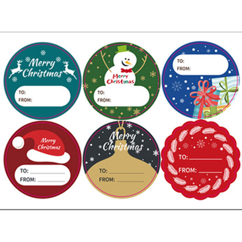 Belle étiquette ronde à utiliser ou pour sceller Joyeux Noël Sticker