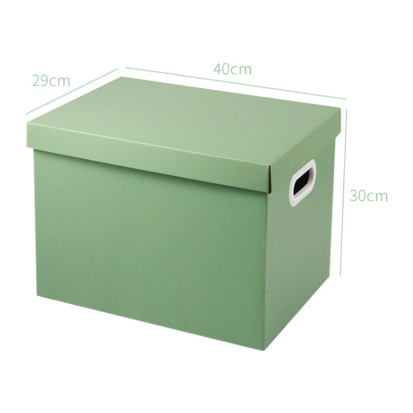 Boîte Bankers Box couleur vert thé avec couvercle amovible et poignées de protection boîte de rangement en papier kraft recyclable de différentes tailles