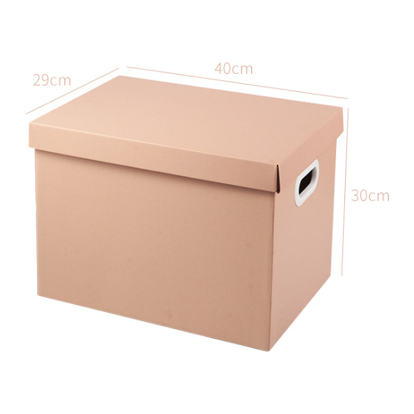 Boîte Bankers Box couleur Beige Rose avec couvercle amovible et poignées de protection boîte de rangement en papier kraft recyclable de différentes tailles