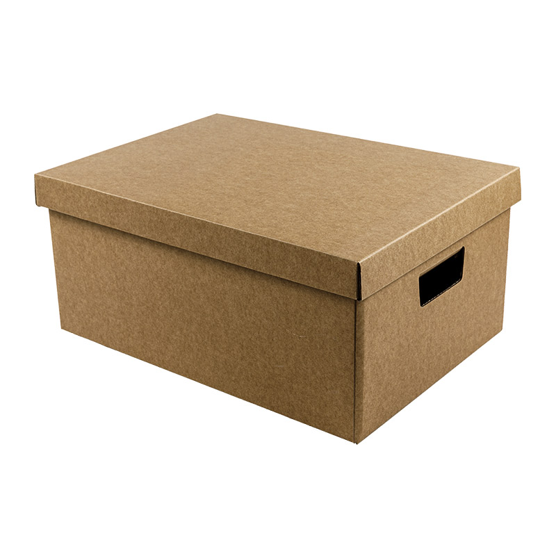 Bankers Box couleur naturelle avec couvercle amovible Boîte de rangement en papier kraft recyclable de différentes tailles