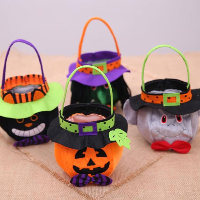 Sac de bonbons 3D Quatre styles pour Halloween Kids Size Cute Pattern