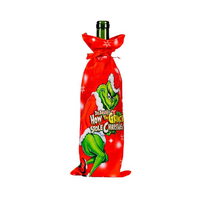 Housse de bouteille à motif Grinch pour Noël Soft Touch Meilleure qualité Couleur vive