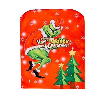 Housse de chaise à motif Grinch pour Noël Soft Touch Meilleure qualité Couleur vive