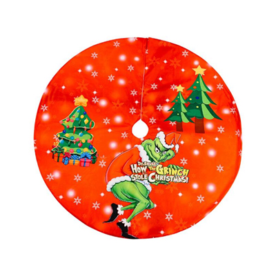 Tapis d'arbre à motif Grinch pour Noël doux au toucher meilleure qualité couleur vive