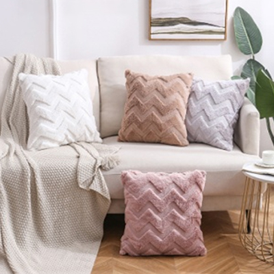 Housse de coussin au toucher doux Plusieurs tailles et couleurs Support de style moderne Personnaliser pour la décoration de la maison