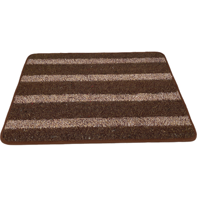 Tapis en coton et polyester Durable Absorbe le tapis de porte en microfibre Facile à nettoyer Base antidérapante en TPR