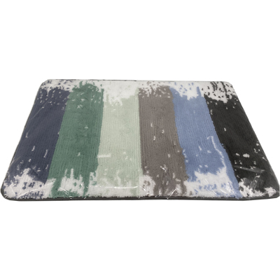 Coloré Durable absorbe le matériau en microfibre paillasson facile à nettoyer, tapis à profil bas base antidérapante en TPR