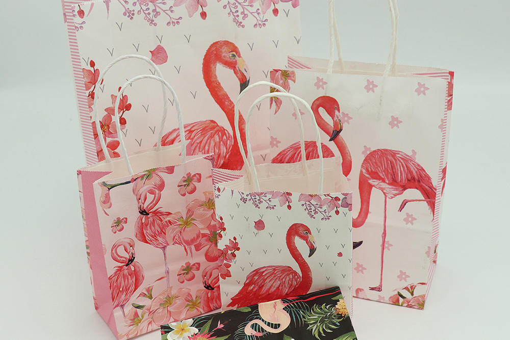 Sac cadeau de tous les jours - Motifs de flamants roses